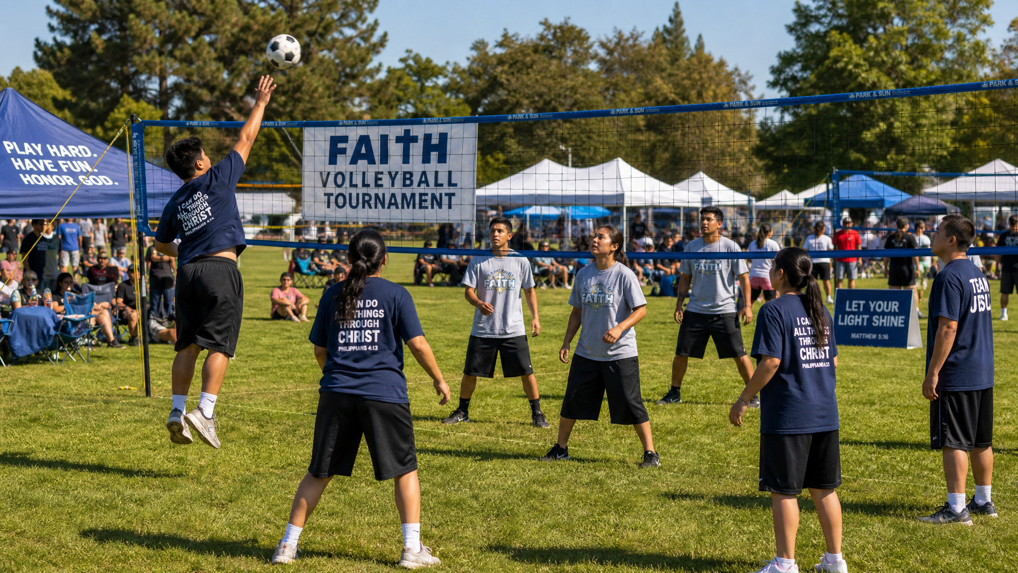 Full volleyball tournament at The Hayfield